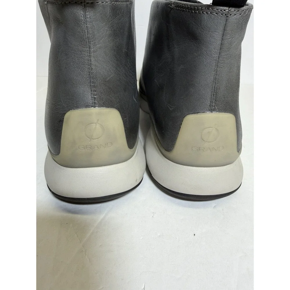 COLE HAAN 3.0 Zerogrand Chelsea‎ Gray Waterproof Leather Men's - Size 13M